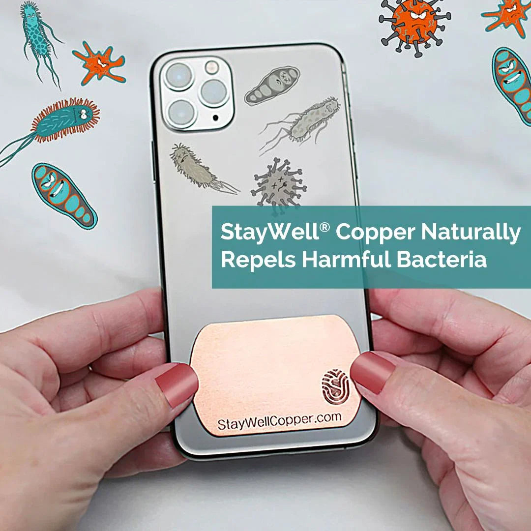 StayWell Copper Naturally repels harmful bacteria