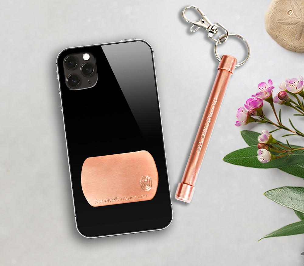 StayWell Copper Phone Patch and Hand Roller - Germ protection