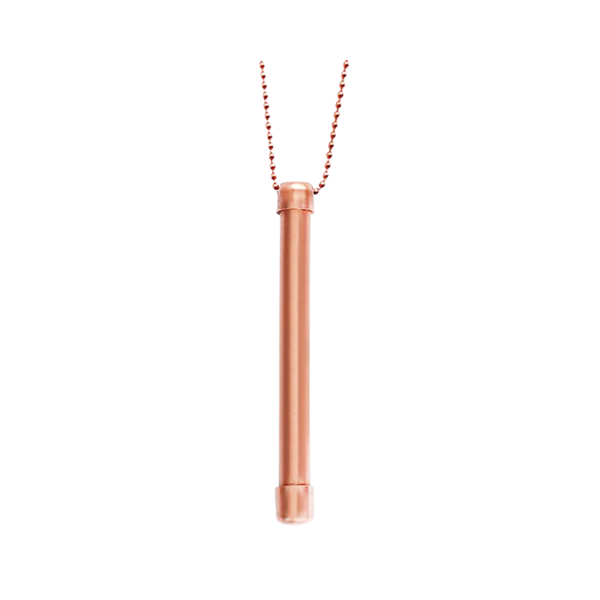 Copper Halo Necklace on 30" Beaded Copper Chain by StayWell