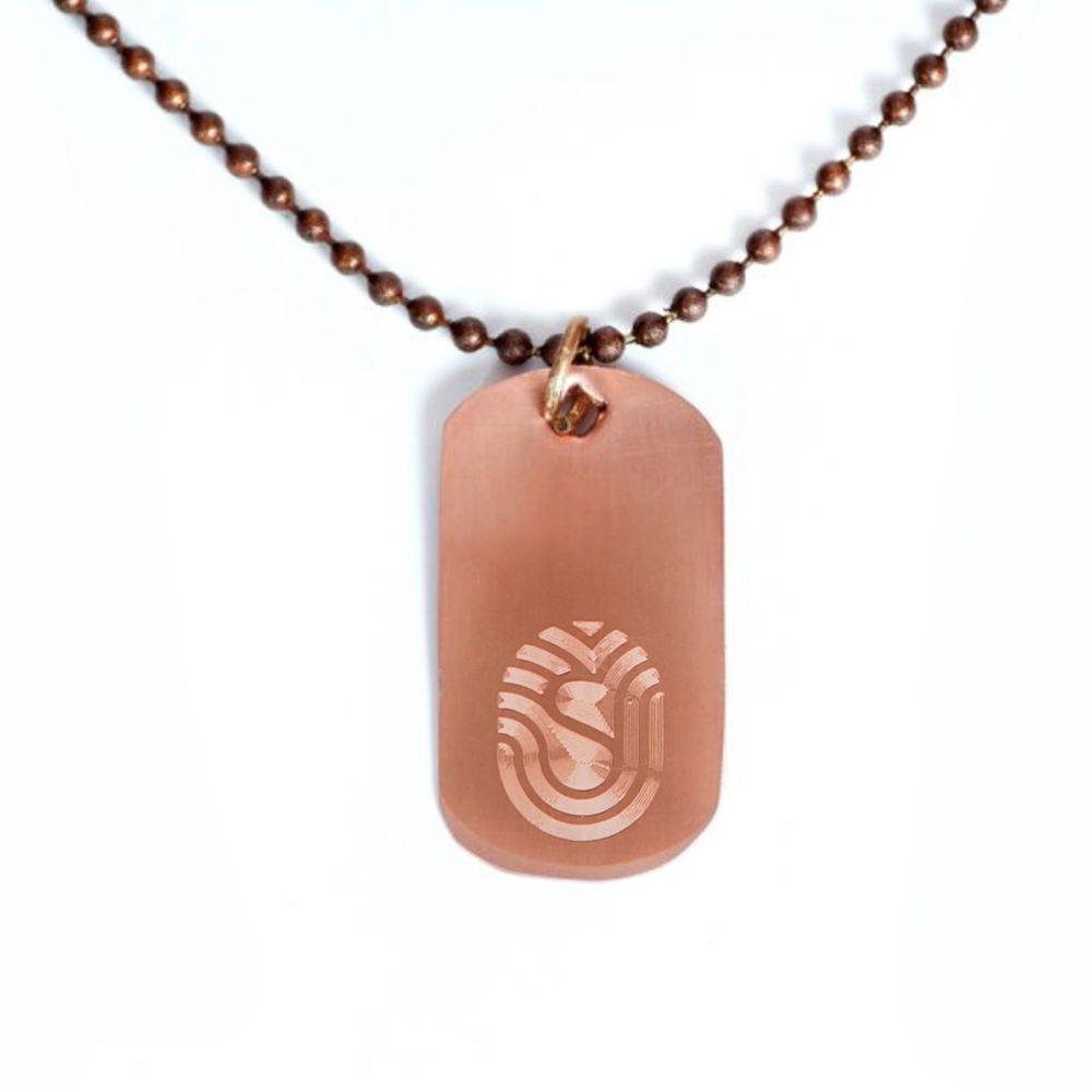 Necklace with copper Charm on 30'' Chain