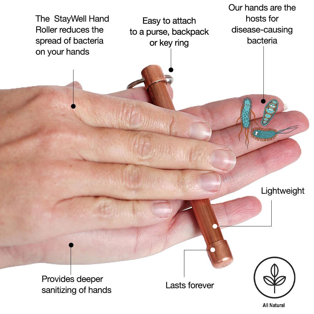 SPECIAL OFFER - Buy 3 Get 2 Free - Hand Roller with Swivel Keychain Clip
