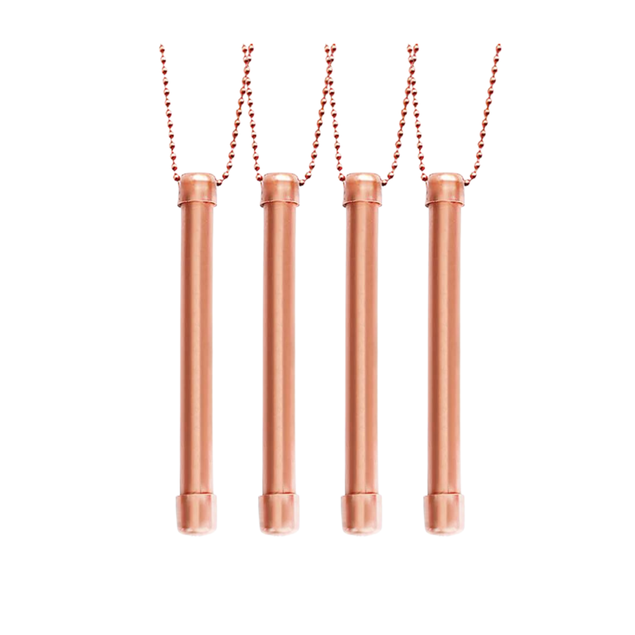 Copper Halo Necklace on 30" Beaded Copper Chain by StayWell