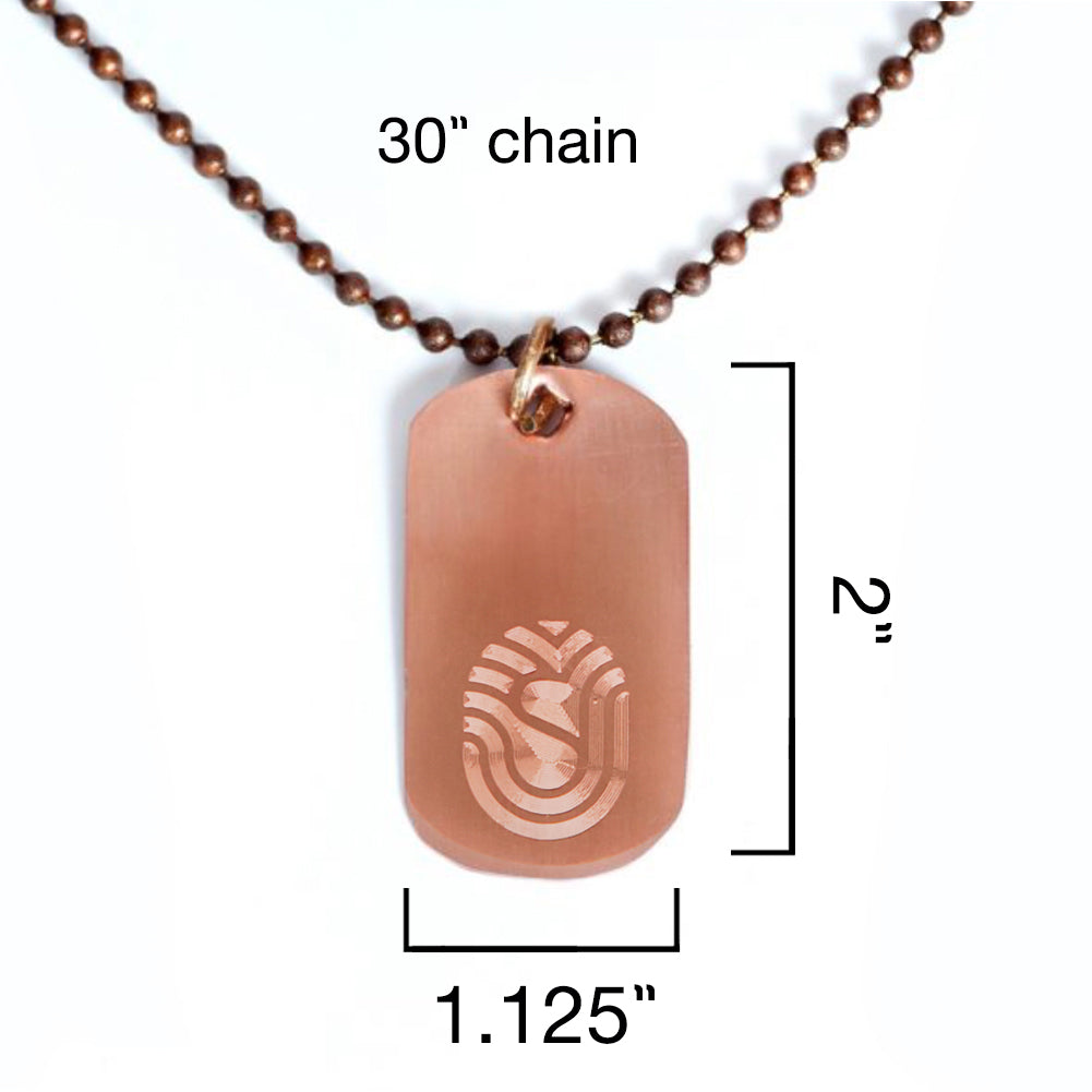 Necklace with copper Charm on 30'' Chain